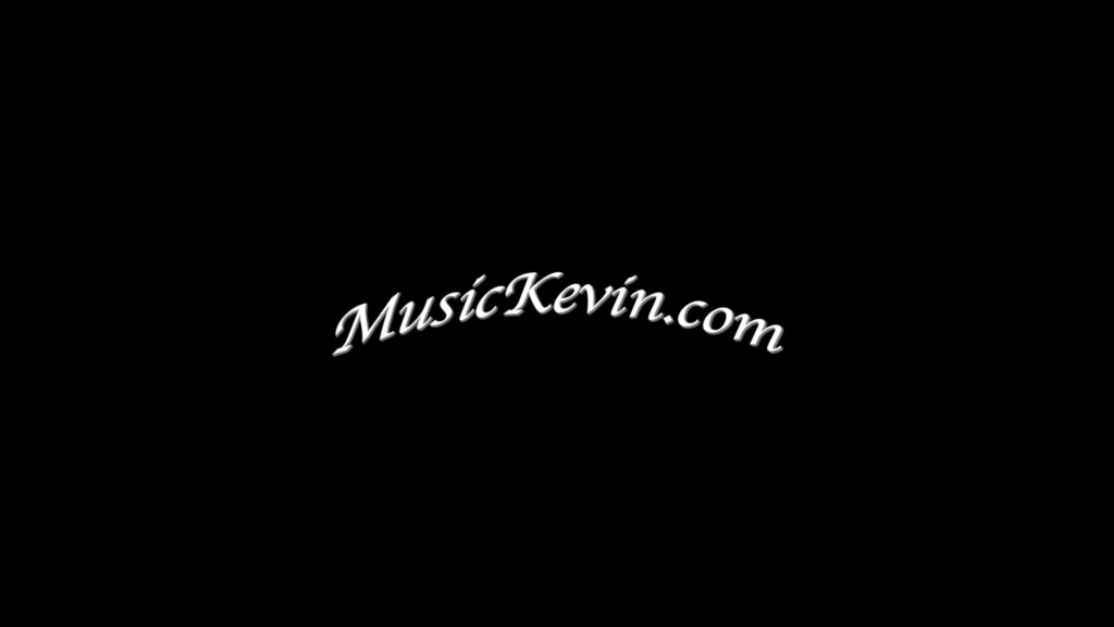 MusicKevin.com White Text On Black Background